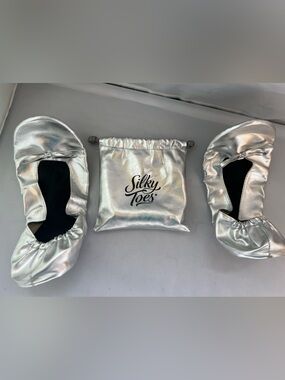 Silver Foldable Women's Slippers
